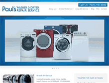 Tablet Screenshot of lasvegaswasherdryerrepairservice.com